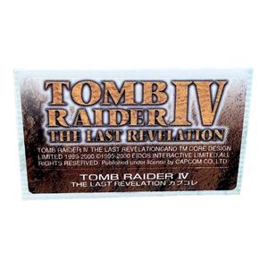 Sony PlayStation 1 PS1‎ Tomb Raider IV Last Revelation Memory Card Sticker